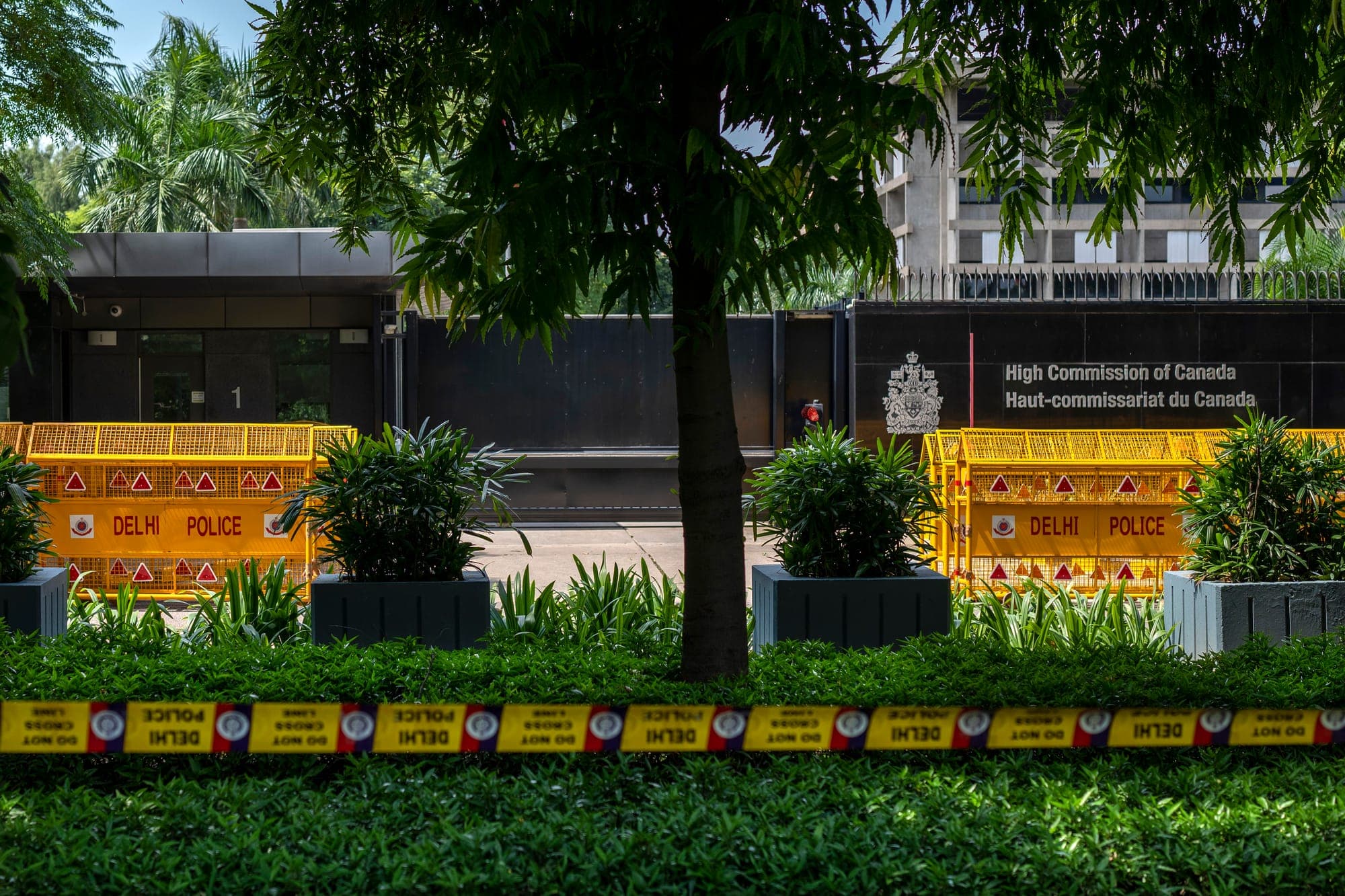 The exterior of the High Commission of Canada in India.